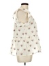 THML 100% Polyester Hearts Ivory Sleeveless Blouse Size L - photo 4