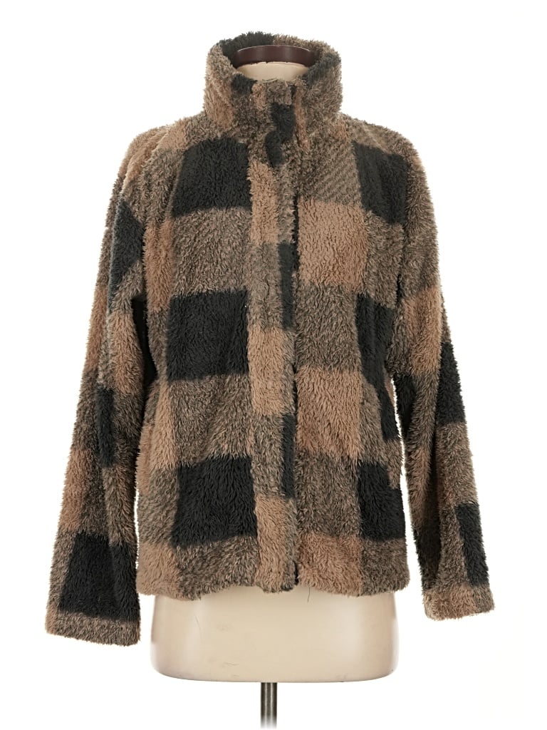 Pre-owned Thread & Supply Cardigan Sweater In Brown