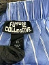 Future Collective 100% Cotton Stripes Blue Shorts Size 3X - photo 3