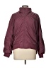Athleta 100% Polyester Solid Burgundy Jacket Size L (tall) - photo 1