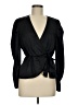 Express Outlet Black Long Sleeve Blouse Size M - photo 1