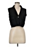 Zara Black Sleeveless Button-Down Shirt Size M - photo 1