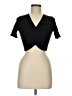 Aqua Black Short Sleeve Top Size M - photo 1