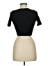 Aqua Black Short Sleeve Top Size M - photo 2
