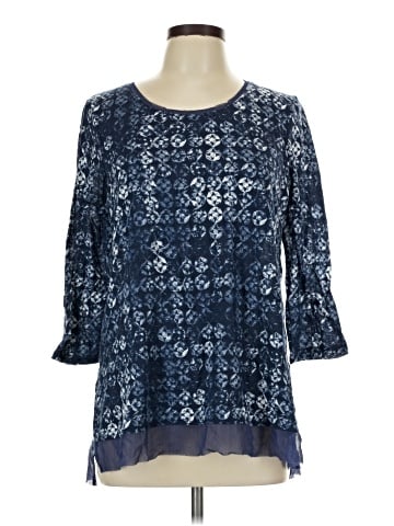 Simply Vera Vera Wang 3/4 Sleeve T-Shirt (view 1)