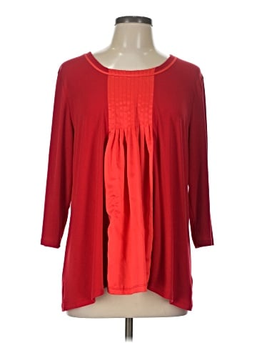 Susan Graver 3/4 Sleeve Blouse (view 1)