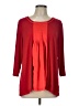 Susan Graver Red 3/4 Sleeve Blouse Size L - photo 1