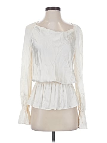 St. John Long Sleeve Silk Top (view 1)