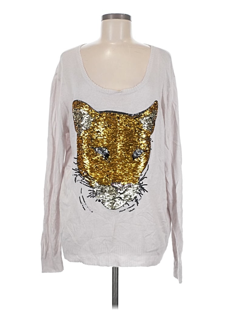 Pre-owned Wildfox Long Sleeve T-shirt In Silver