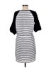 Alya 100% Polyester Stripes Gray Casual Dress Size M - photo 2