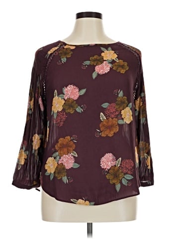 Ann Taylor LOFT 3/4 Sleeve Blouse (view 1)