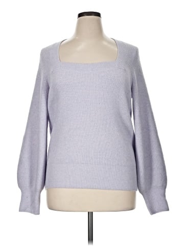Madewell Plus Melwood Square-Neck Pullover Sweater in Coziest Yarn (view 1)