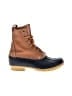 L.L.Bean 100% Leather Solid Blue Brown Rain Boots Size 6 - photo 1