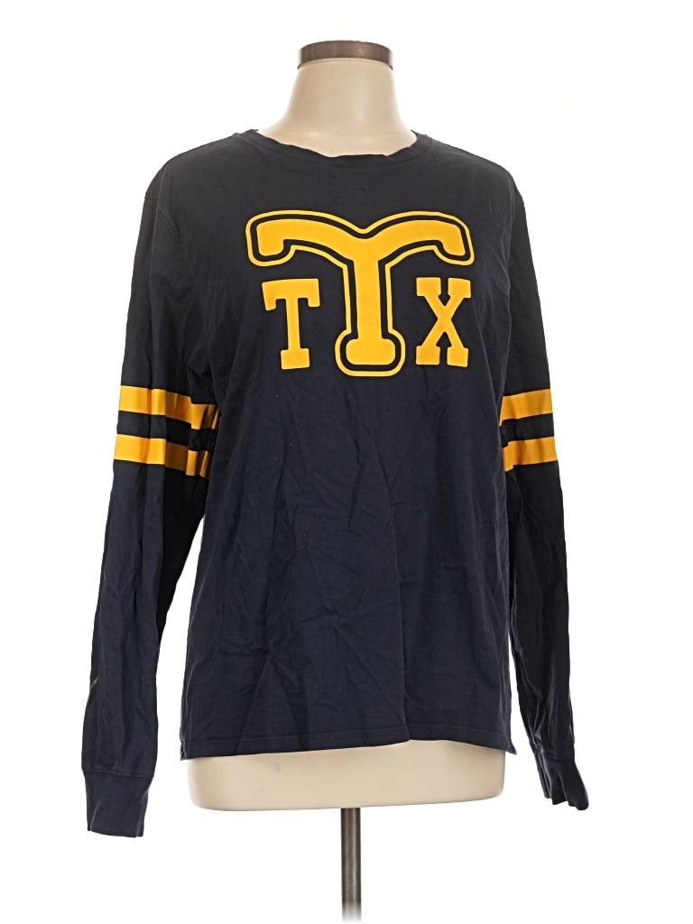 Pre-owned Tecovas Long Sleeve T-shirt In Blue
