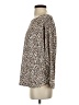 Flora Nikrooz Animal Print Brown Long Sleeve Blouse Size S - photo 5