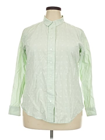 Lizwear by Liz Claiborne Long Sleeve Button-Down Shirt (view 1)