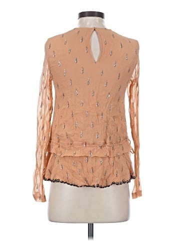 H&M Long Sleeve Silk Top (view 2)