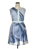 Amelia 100% Polyester Graphic Blue Cocktail Dress Size 14 - photo 1