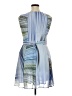 Amelia 100% Polyester Graphic Blue Cocktail Dress Size 14 - photo 2