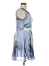 Amelia 100% Polyester Graphic Blue Cocktail Dress Size 14 - photo 4