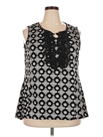 Roz & Ali Sleeveless Blouse (view 1)