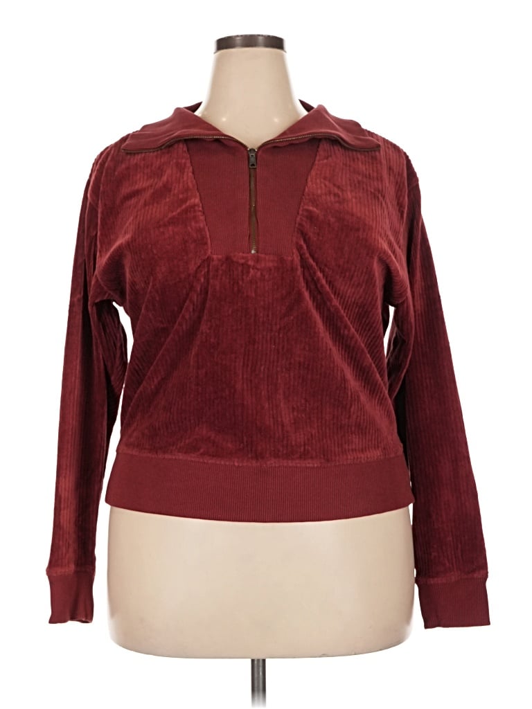 Pre-owned Universal Thread Pullover Sweater In Burgundy