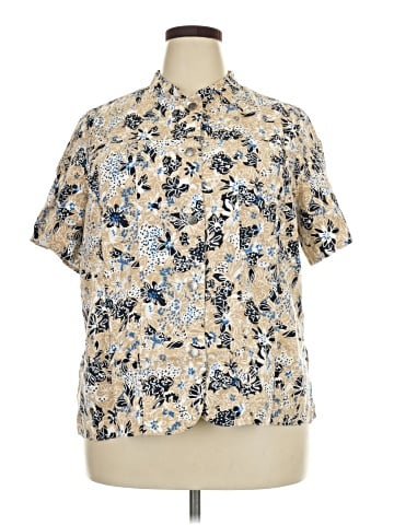 Cj Banks Short Sleeve Blouse (view 1)
