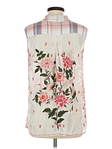 Johnny Was Sleeveless Button-Down Shirt (view 2)
