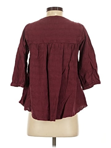 Wrap 3/4 Sleeve Blouse (view 2)
