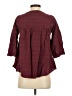 Wrap Burgundy 3/4 Sleeve Blouse Size P (petite) - photo 2