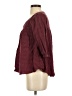 Wrap Burgundy 3/4 Sleeve Blouse Size P (petite) - photo 5
