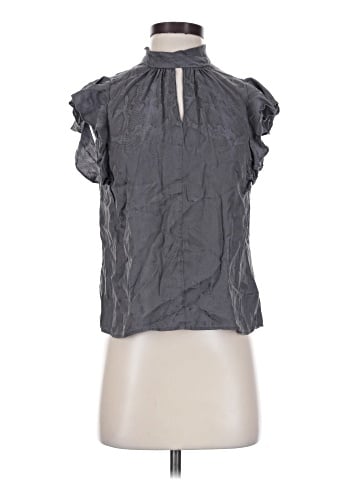 Rebecca Taylor Short Sleeve Silk Top (view 1)