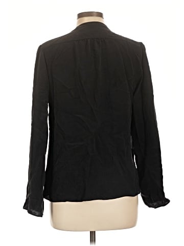 Derek Lam Long Sleeve Silk Top (view 2)