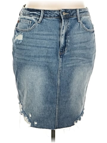 Judy Blue Denim Skirt (view 1)
