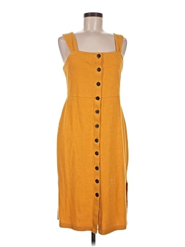 Madewell Texture &amp; Thread Button-Front Tank Dress (view 1)