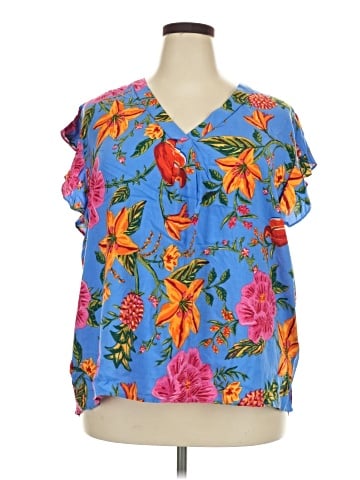 Jones New York Short Sleeve Blouse (view 1)