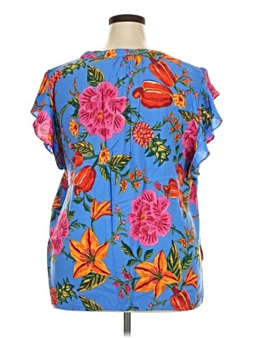 Jones New York Short Sleeve Blouse (view 2)