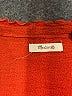 Madewell 100% Cotton Solid Orange Texture &amp; Thread Drawstring Top Size S - photo 7