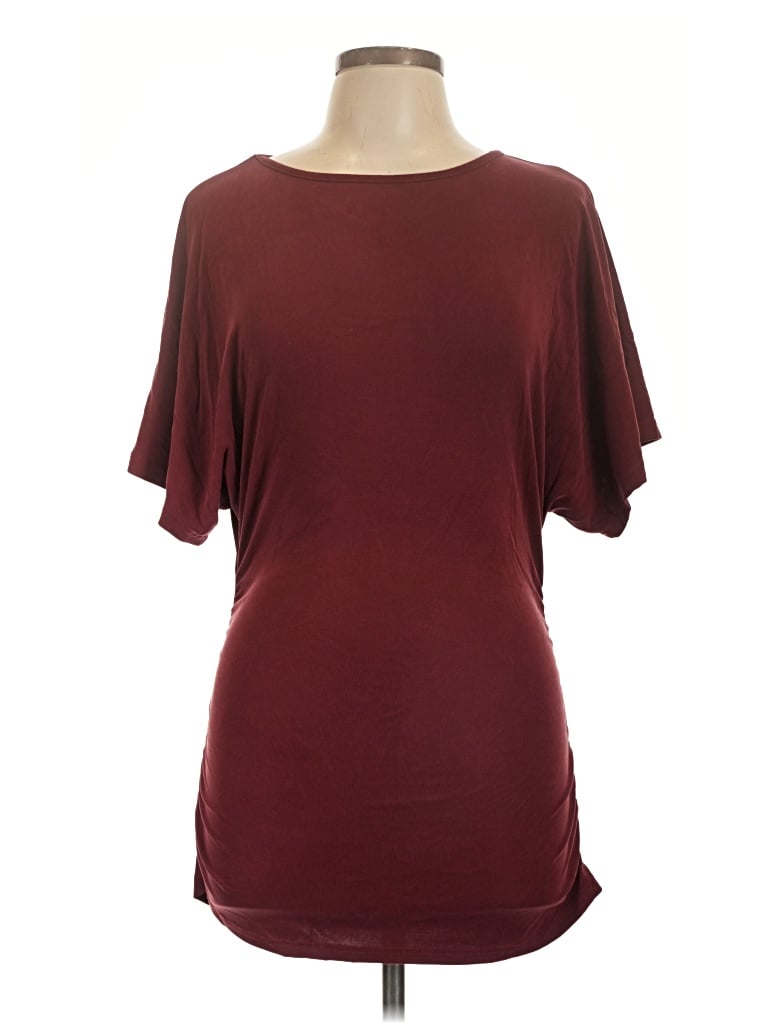 Pre-owned Ogl Short Sleeve T-shirt In Burgundy