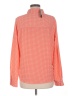 Express 100% Polyester Orange Long Sleeve Polo Size M - photo 2