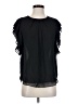 Ichi 100% Polyester Black Short Sleeve Blouse Size S - photo 1