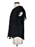 Ichi 100% Polyester Black Short Sleeve Blouse Size S - photo 5