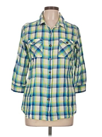 DressBarn 3/4 Sleeve Button-Down Shirt (view 1)
