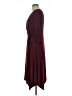 Perceptions Solid Burgundy Casual Dress Size M (petite) - photo 5
