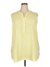 Chico's 100% Polyester Yellow Sleeveless Blouse Size XXL (4) - photo 1