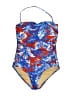 J.Crew Tropical Blue One Piece Swimsuit Size 10 - photo 1