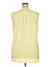 Chico's 100% Polyester Yellow Sleeveless Blouse Size XXL (4) - photo 2