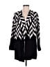 Alfani Chevron-herringbone Black Cardigan Size M - photo 1