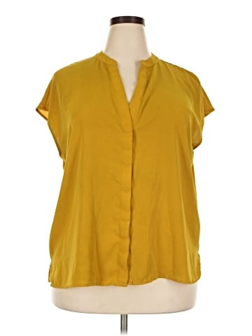 ELOQUII Short Sleeve Blouse (view 1)