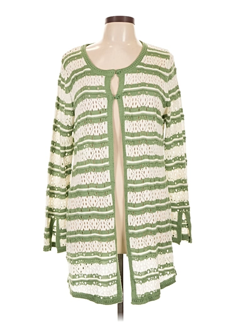 Pre-owned Cato Cardigan Sweater In Green